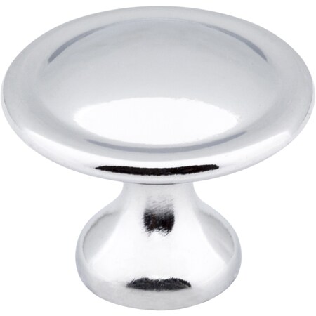 Elements 1-1/8" Diameter Polished Chrome Button Watervale Cabinet Mushroom Knob 647PC